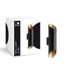 D'Lite Luce Da Parete Nura Aluminium Nero Up & Down 7W 250lm - 830 Luce Calda -  | IP44