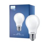 Philips Master LED E27 Pera Filamento Ghiaccio 3.4W 470lm - 922-927 Dim To Warm | Miglior Resa Cromatica - Dimmerabile - Sostitutiva 40W
