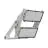 Ledvance Proiettore LED Max Aluminium Grigio 900W 169600lm 65x120d - 830 Luce Calda -  | IP66 - Asimmetrico