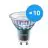 Confezione Multipack 10x Philips MASTER LED Faretti ExpertColor GU10 PAR16 3.9W 280lm 25D - 930 Luce Calda | Miglior resa cromatica - Dimmerabile - Sostitutiva 35W