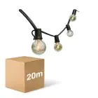 D'Lite LED Luci a stringa Sparkl 20m 4W 250lm - 827 Bianco Molto Caldo | IP44 - 5x Connettibile